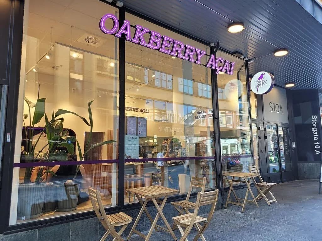 OAKBERRY-butikken Storgata sett utenfra
